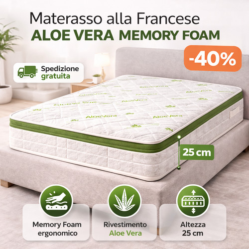 Materasso alla francese aloe - alla,